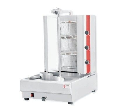 Macchina di Shawarma elettrica commerciale con corpo in acciaio inossidabile e 220-240V di potenza
