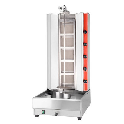 Gas Voltage in acciaio inossidabile Doner Kebab Grill Machine per ristorante Shawarma tostapane