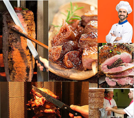 Gas Voltage in acciaio inossidabile Doner Kebab Grill Machine per ristorante Shawarma tostapane