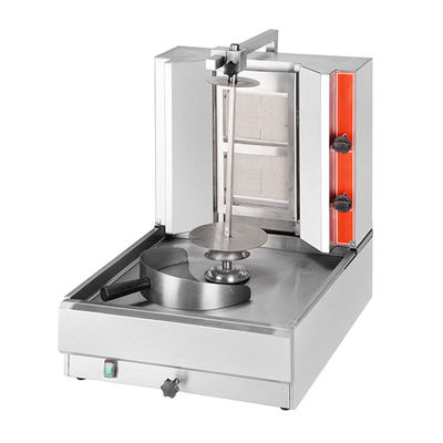 Gas Voltage in acciaio inossidabile Doner Kebab Grill Machine per ristorante Shawarma tostapane