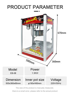 Apparecchiatura elettrica a popcorn con tecnologia a riscaldamento rapido
