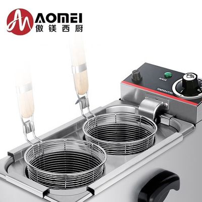 Apparecchiature per la ristorazione 2kW Desktop elettrico 2 teste Pasticceria per ristoranti Noodle Boiling