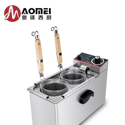 Apparecchiature per la ristorazione 2kW Desktop elettrico 2 teste Pasticceria per ristoranti Noodle Boiling