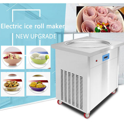 Yogurt surgelato da servire a molle a doppio piatto Macchina di rotolamento di gelati fritti per l'industria degli snack