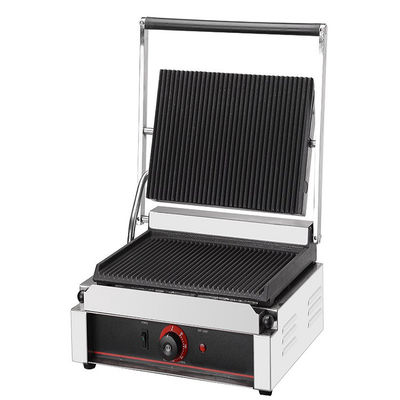 Grill Panini elettrico commerciale 1800W Potenza per sandwich Contatto in cucina di ristorante