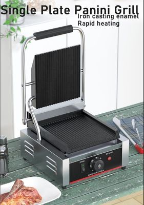 Grill Panini elettrico commerciale 1800W Potenza per sandwich Contatto in cucina di ristorante