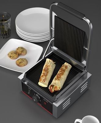 Grill Panini elettrico commerciale 1800W Potenza per sandwich Contatto in cucina di ristorante