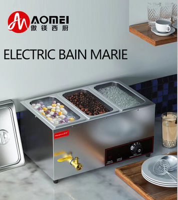 Sopa in acciaio inossidabile commerciale Bain Marie Food Warmer per hotel ristorante buffet