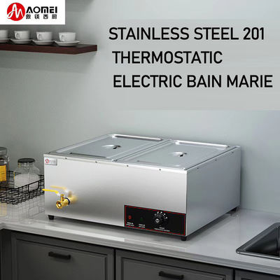 Sopa in acciaio inossidabile commerciale Bain Marie Food Warmer per hotel ristorante buffet