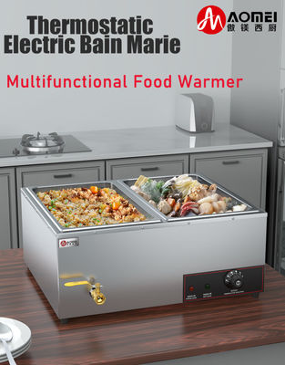 Sopa in acciaio inossidabile commerciale Bain Marie Food Warmer per hotel ristorante buffet