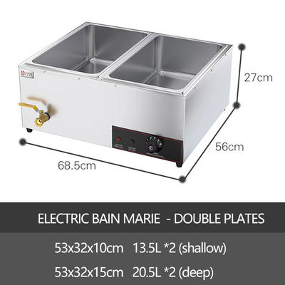 Ristorante attrezzature Sopa da cucina Caldaia con materiale in acciaio inossidabile 68.5x56x27cm