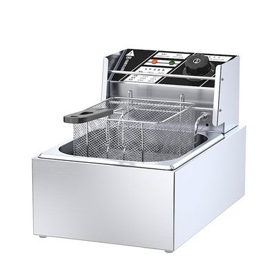 Fritura elettrica professionale 1 serbatoio 1 cestino 220V/110V Voltaggio per uso commerciale