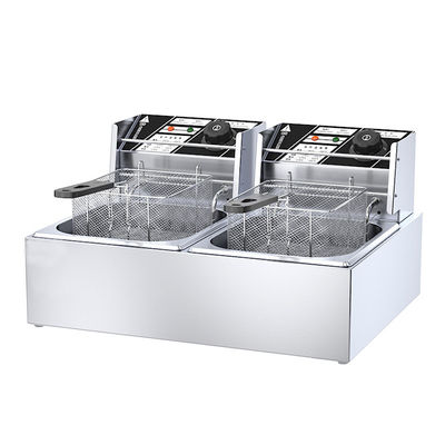Fritura elettrica professionale 1 serbatoio 1 cestino 220V/110V Voltaggio per uso commerciale