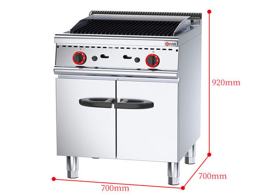 Cucina Commerciale Ristorante Gas Lava Rock Barbecue Grill con design multifunzionale