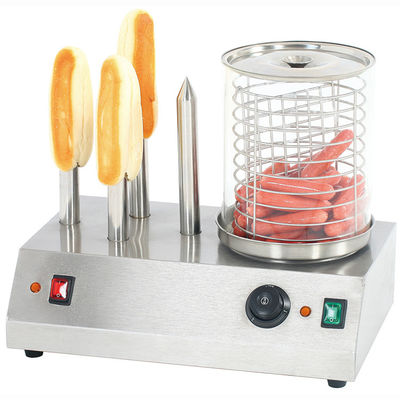 HD-TW Hot Dog Steamer con Bun Warmer Distribuito dalle fabbriche di alimenti e bevande