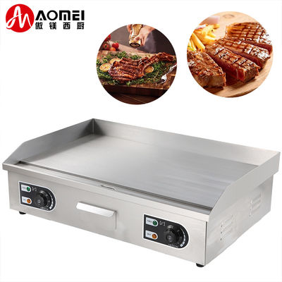Grill commerciale elettrico con logo personalizzato Acceptabile spessore di 8 mm