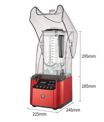 2200W Macchine domestiche per frantumare il ghiaccio di vetro Mixer per succhi di frutta commerciale per una miscelazione liscia