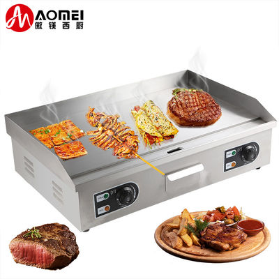 8 mm di spessore cucina commerciale in acciaio inossidabile Grill flat top per ristorante