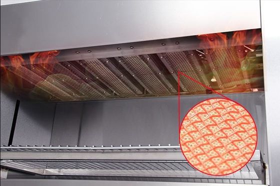 Forno a gas salamandra con corpo in acciaio inossidabile