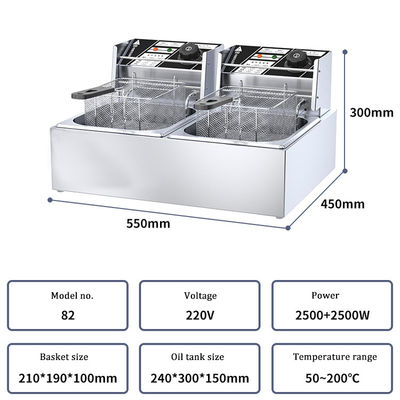 2023 Anno Industrial Commercial Electric Countertop 6L Piccola Frittatrice Per Patatine Fritte Ali di Pollo