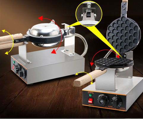 Produttore di waffle a bolla elettrico commerciale 220V per waffle di uova belghe in stile Hong Kong