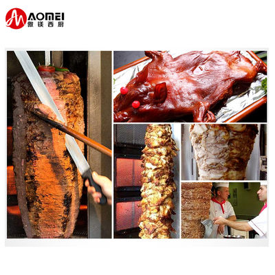 23 KG Automatic Grade Automatic Gas Shawarma Machine per tagliare velocemente e Kebab Doner