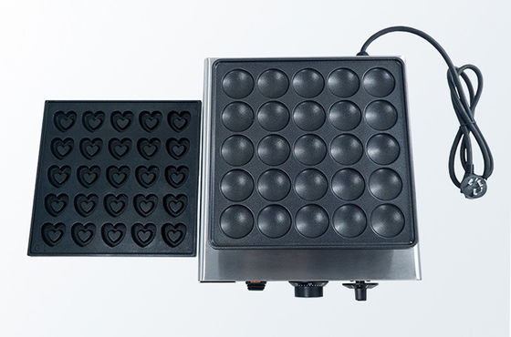 50-300C Pancake Machine 25 Poffertjes a forma rotonda con Dorayaki Maker in acciaio inox