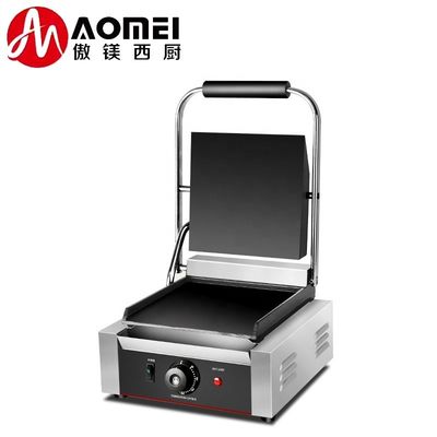 Grill elettrico antiaderente a stampa tipo grill piatto completo per panini grigliati commerciali
