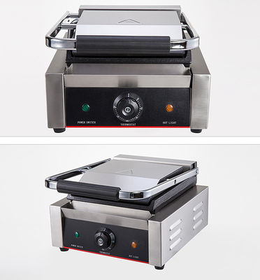 Grill elettrico antiaderente a stampa tipo grill piatto completo per panini grigliati commerciali