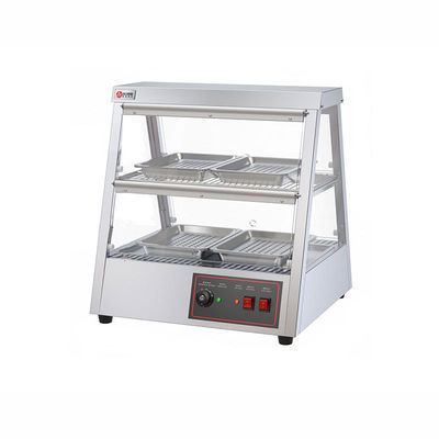 43kg di acciaio inossidabile Food Display Warmer Showcase 1.6KW Electric Hot Food Warmer