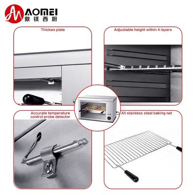 Apparecchiature elettriche da cucina Forno Salamandra con selettore di temperatura 50-300C