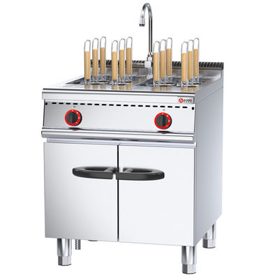 Cucina a gas in acciaio inossidabile verticale da 80L