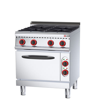 Cucina a gas in acciaio inossidabile verticale da 80L