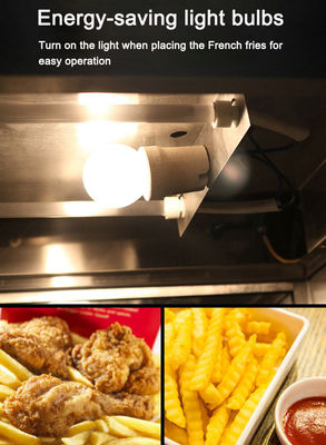 Servizi di cucina commerciale Tavola calda alimentare elettrica con design in acciaio inossidabile
