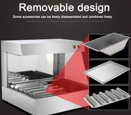 Servizi di cucina commerciale Tavola calda alimentare elettrica con design in acciaio inossidabile