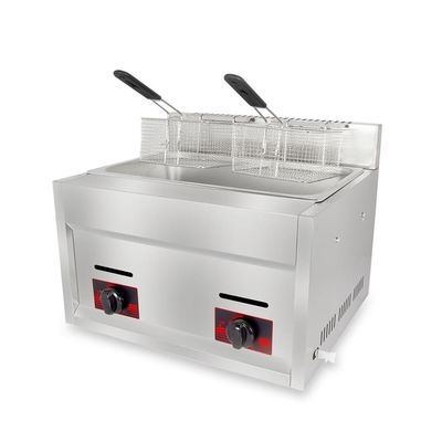 6L 6L friggitrice a gas in acciaio inossidabile commerciale con 2 cestine di pollo fritto