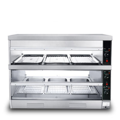 Vitrina elettrica per il riscaldamento alimentare industriale per la conservazione del calore nelle cucine commerciali