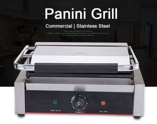 220V in acciaio inossidabile commerciale Grill a contatto singolo Panini Sandwich Press elettrico