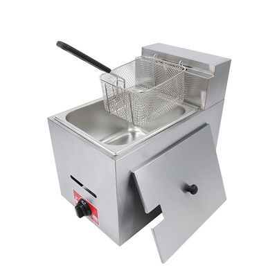Fritura a gas mini elettrica a temperatura in acciaio inossidabile per ristoranti commerciali