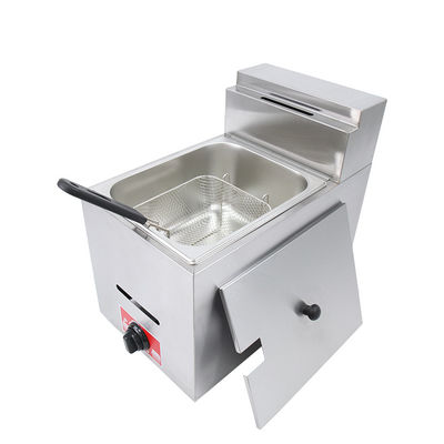 Fritura a gas mini elettrica a temperatura in acciaio inossidabile per ristoranti commerciali