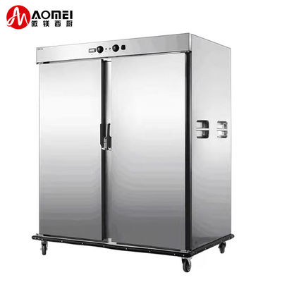 120 mm di altezza di strato di acciaio inossidabile carrello di riscaldamento alimentare mobile per banchetti e commerciali