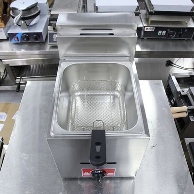 Fritura a gas mini elettrica a temperatura in acciaio inossidabile per ristoranti commerciali