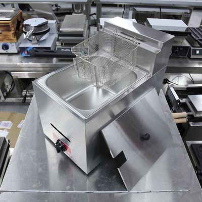 Fritura a gas mini elettrica a temperatura in acciaio inossidabile per ristoranti commerciali