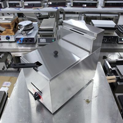 Fritura a gas mini elettrica a temperatura in acciaio inossidabile per ristoranti commerciali