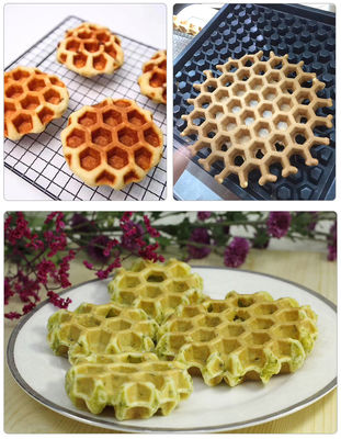 Produttore elettrico di waffle quadrati per la cottura di waffle e pane a 0-250°C