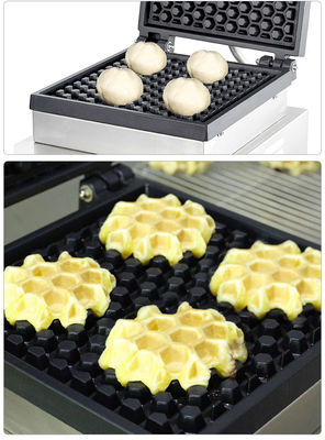 Produttore elettrico di waffle quadrati per la cottura di waffle e pane a 0-250°C