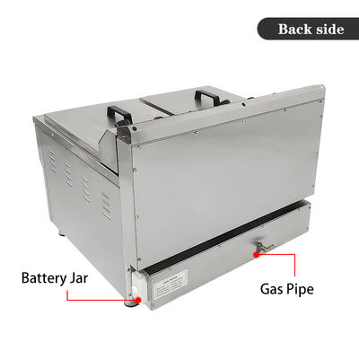 220V a doppio serbatoio Gas Deep Fryer Machine per Fast Food Ristorante Fritura di pollo in acciaio inossidabile