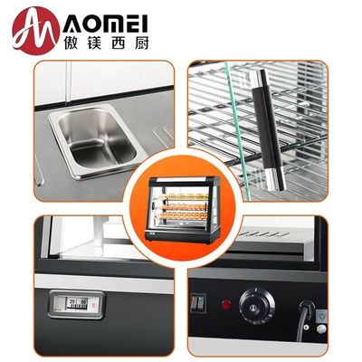 Commercial Kitchen Hot Food Display Merchandiser con porte scorrevoli e capacità di 28 kg