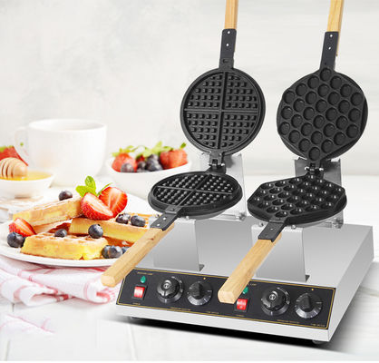 Acciaio inossidabile pasticcio commerciale belga Waffle Making Machine per e facile utilizzo