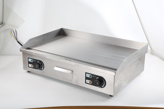 Alberghi Ristoranti Apparecchiature da cucina Tavolo in acciaio inossidabile Tavolo elettrico Piatto piatto Griddle